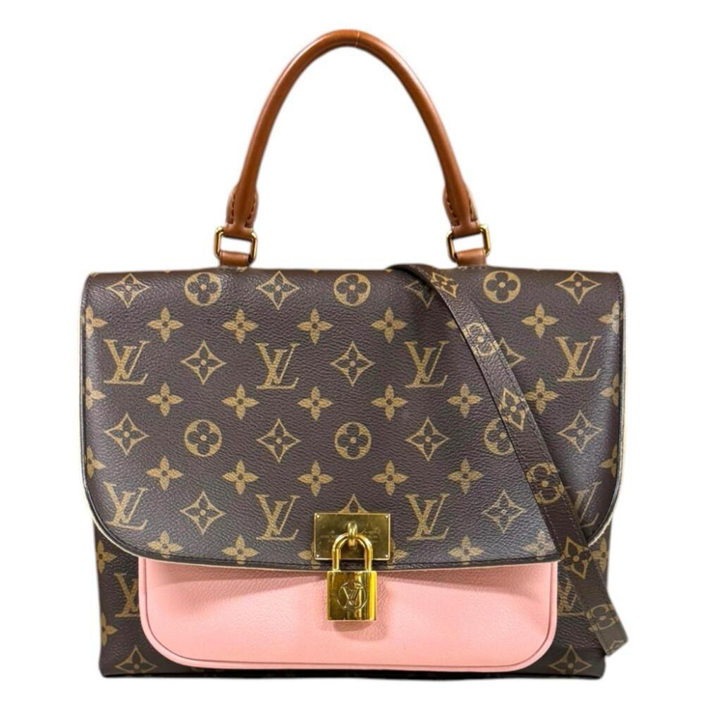 LOUIS VUITTON Brown Monogram Canvas Shoulder Bag